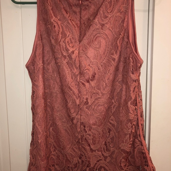 Adrianna Pappell Pink Lace Tank - Picture 2 of 3